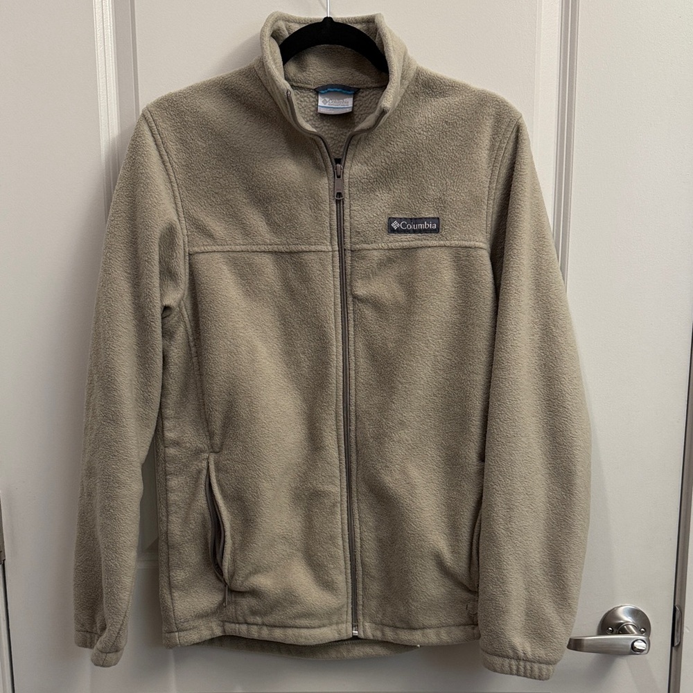 Columbia Tan Full-Zip Fleece Jacket